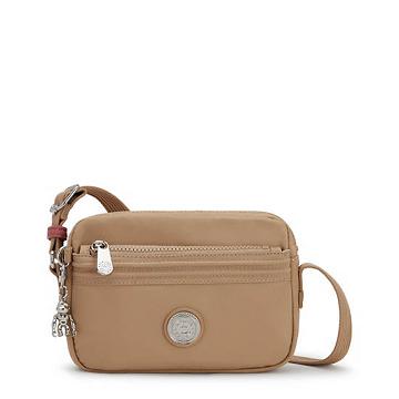 Bolsos Cruzados Kipling Abanu Slim Beige | MX 1033TC